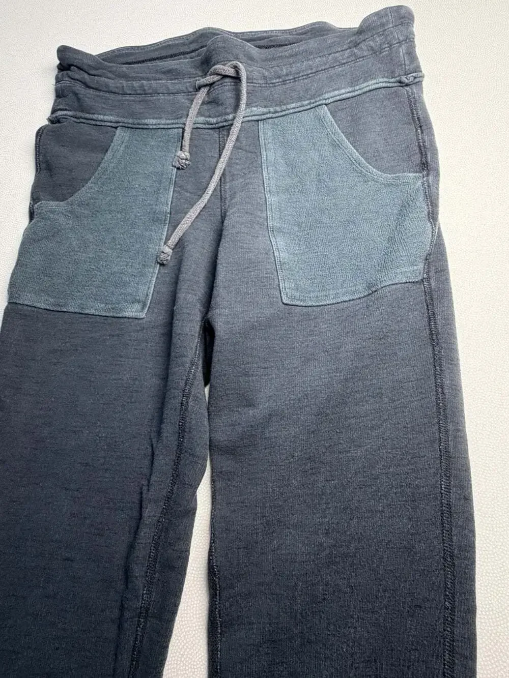 Free People Movement Joggers Womens M Gray Colorblock Drawstring Lounge Pants